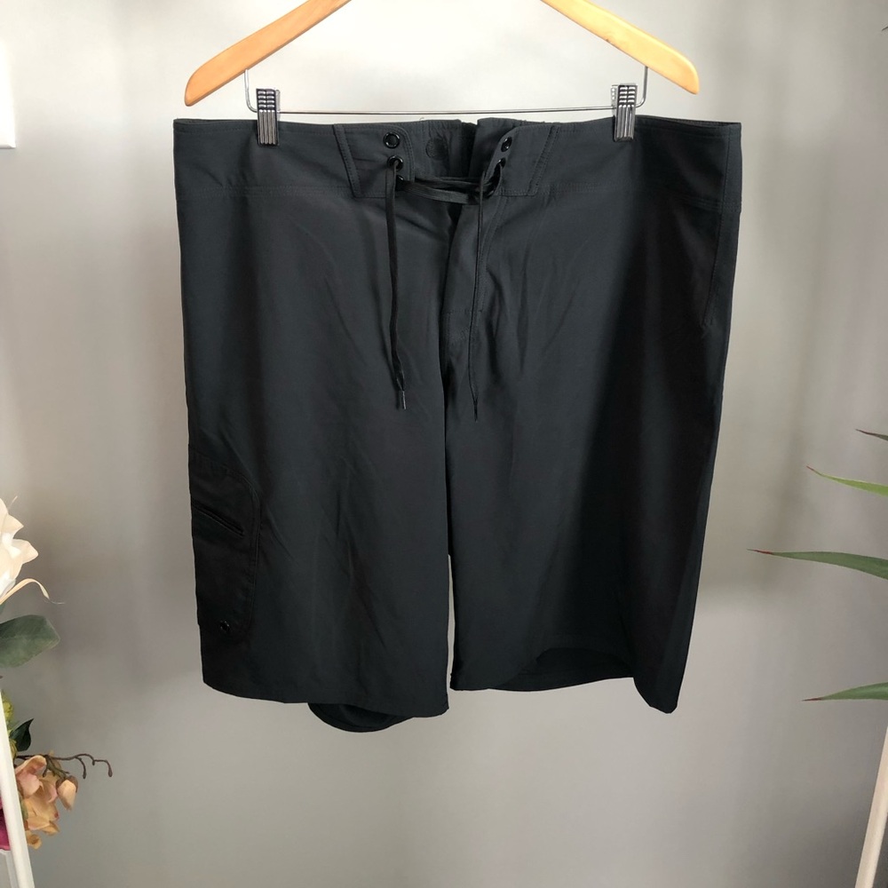 MEC Men's Black Athletic Board Shorts with Drawstring